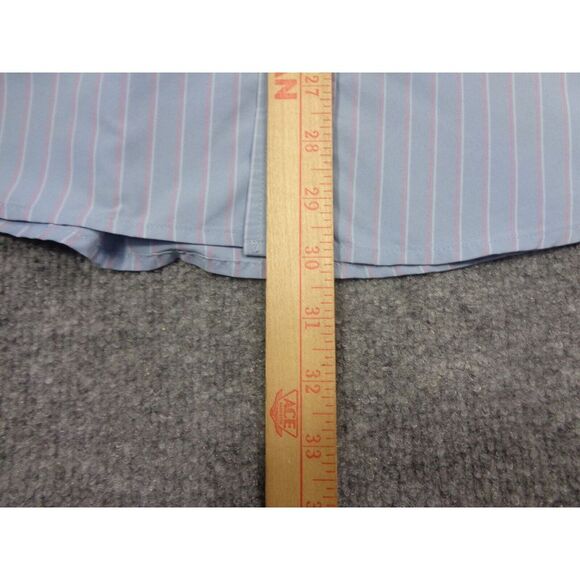 Rohan Shirt Mens M Blue Pink Striped Long Sleeve Performance Worldview - Picture 9 of 10